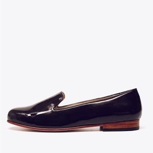 Nisolo Smoking Shoe in Patent Black